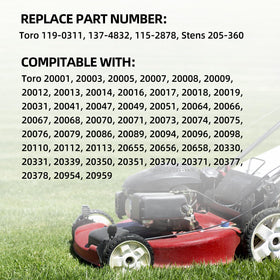 GICOOL Toro 137-4832 replacement wheel for front drive.