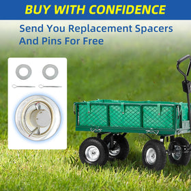 GICOOL two-pack solid wheels set as a replacement for trolleys