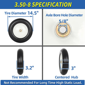GICOOL universal-fit tire for common wheelbarrows and equipment