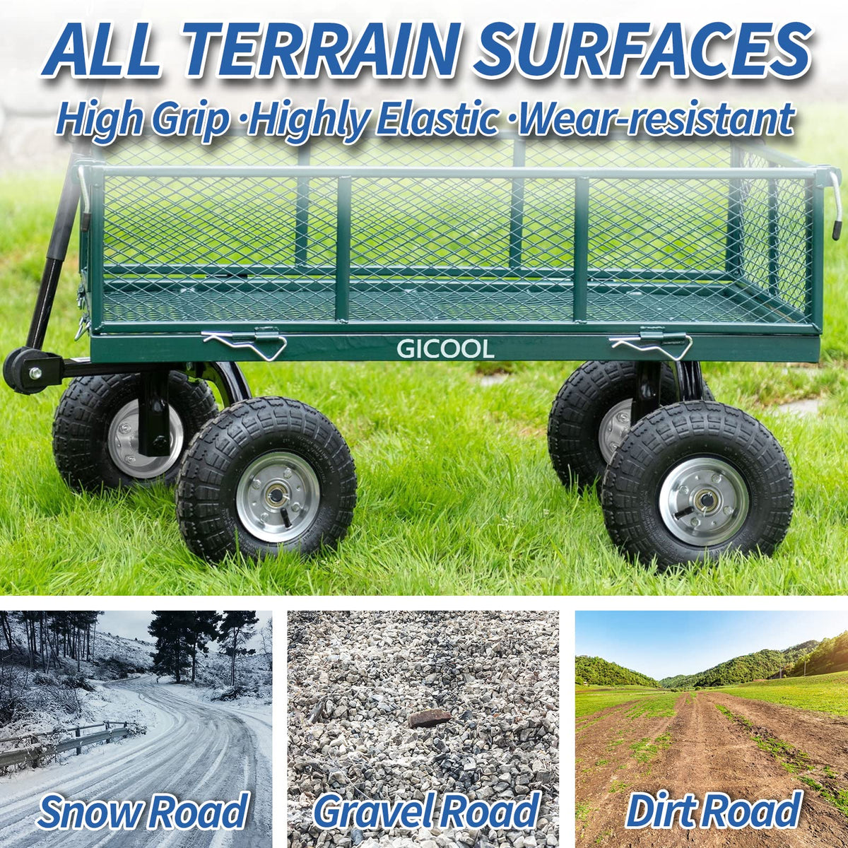 GICOOL thickened rubber tubes resist wear and absorb shocks.