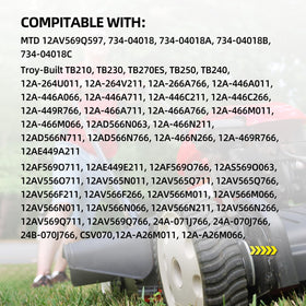 GICOOL wheel bore 1/2in fits common mower axles.