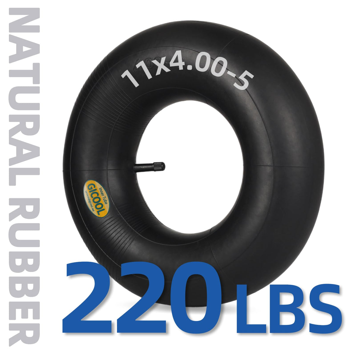 GICOOL wide-range compatible inner tube fits lawn mowers, ATVs, snow blowers