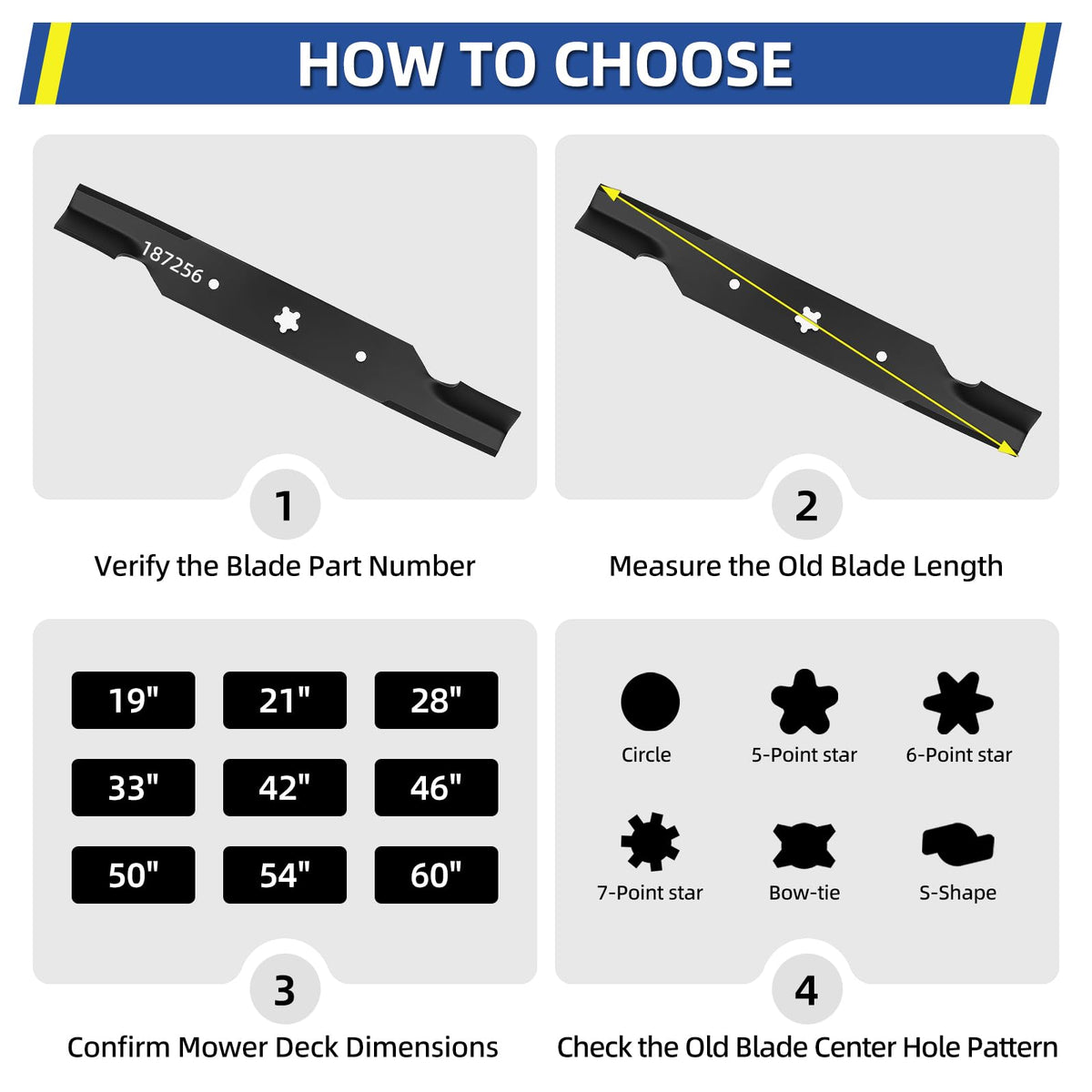 GICOOL Z254F OEM-replacement compatibility with Husqvarna/Craftsman.