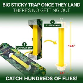 Gideal sticky trap closeup shows thick adhesive for strong capture.