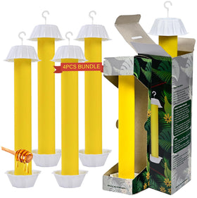 Gideal yellow sticky traps pack attracts flies for indoor use.