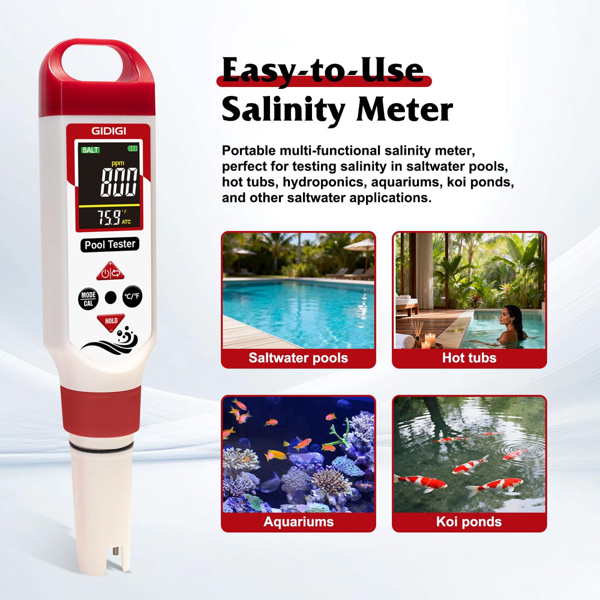 GIDIGI portable tester delivers backlit clarity outdoors or in basements.
