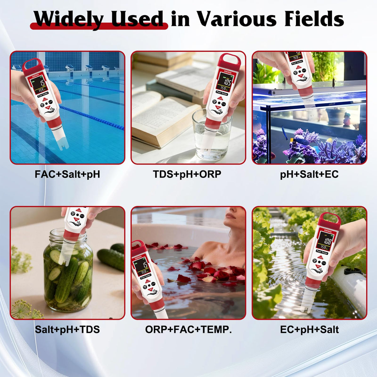 GIDIGI EC and TDS reader helps hydroponics and drinking water checks.