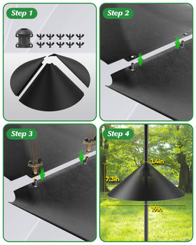 GIEERE quick-assembly design lets you mount in minutes