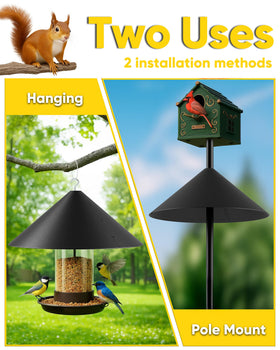 GIEERE compatible with pole-mounted and hanging feeders for versatile installation