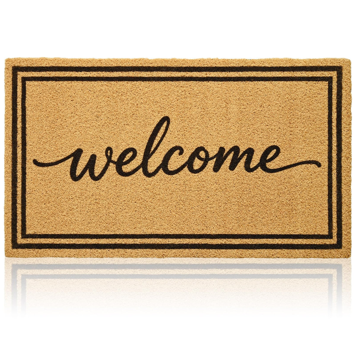 Gifeas Welcome Mat front view in 17x30 size for indoor and outdoor entrances