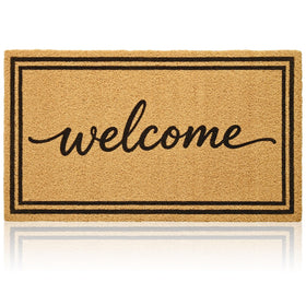 Gifeas Welcome Mat front view in 17x30 size for indoor and outdoor entrances