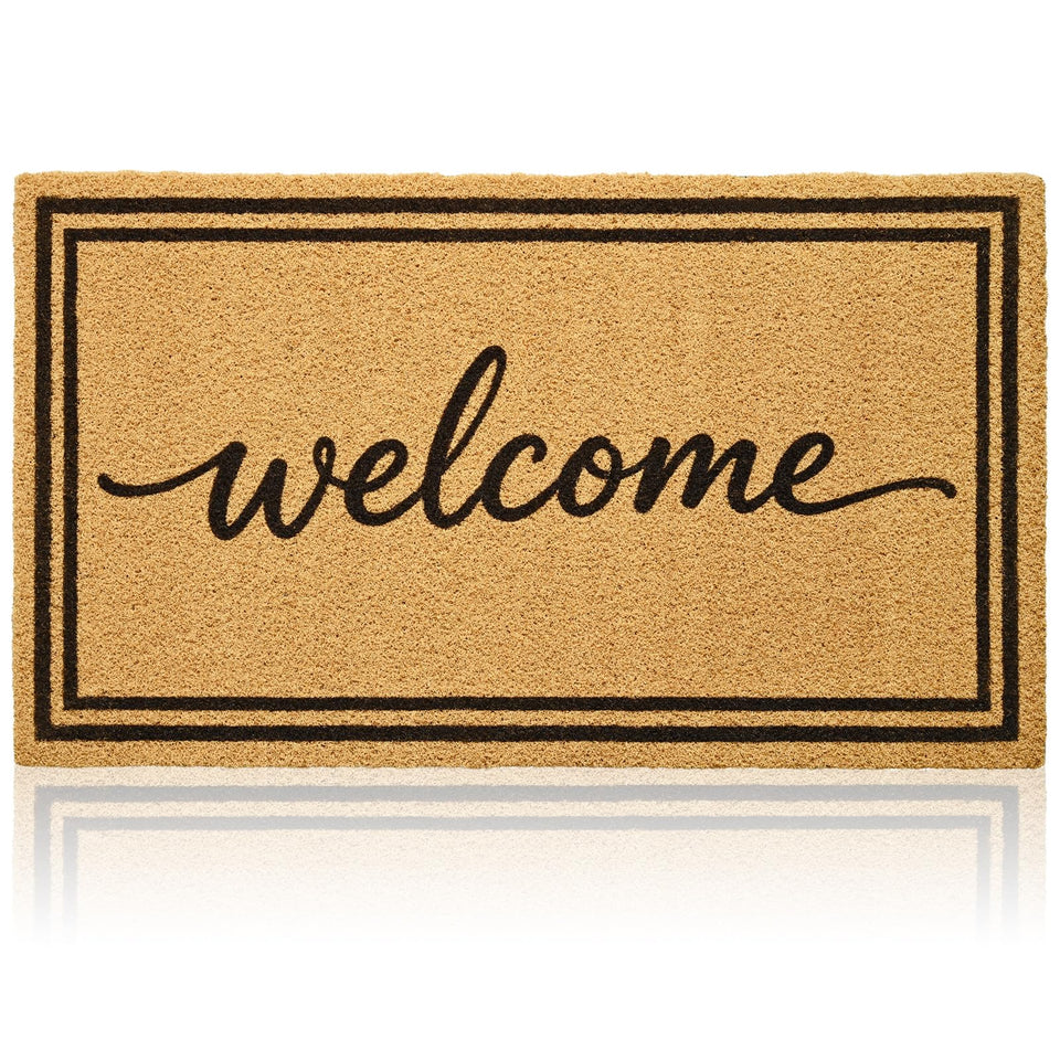 Gifeas Welcome Mat front view in 17x30 size for indoor and outdoor entrances