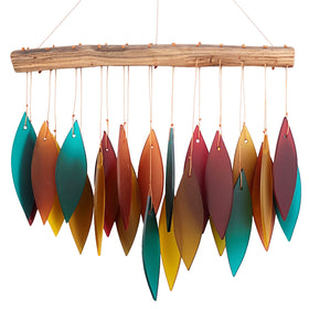 Gift Essentials Blue Handworks Santa Fe glass chime suncatcher brightens windows
