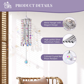 GiftAmaz crystal wind chimes arrive in an elegant gift box for gifting.
