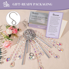GiftAmaz drop-shaped K9 crystal pendant brings sparkle and focal charm.