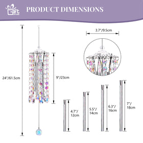 GiftAmaz four tuned aluminum tubes deliver a delicate wind chime melody.