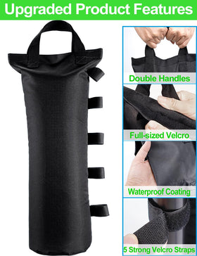 Giftape canopy weight bag includes five full-sized magic sticks
