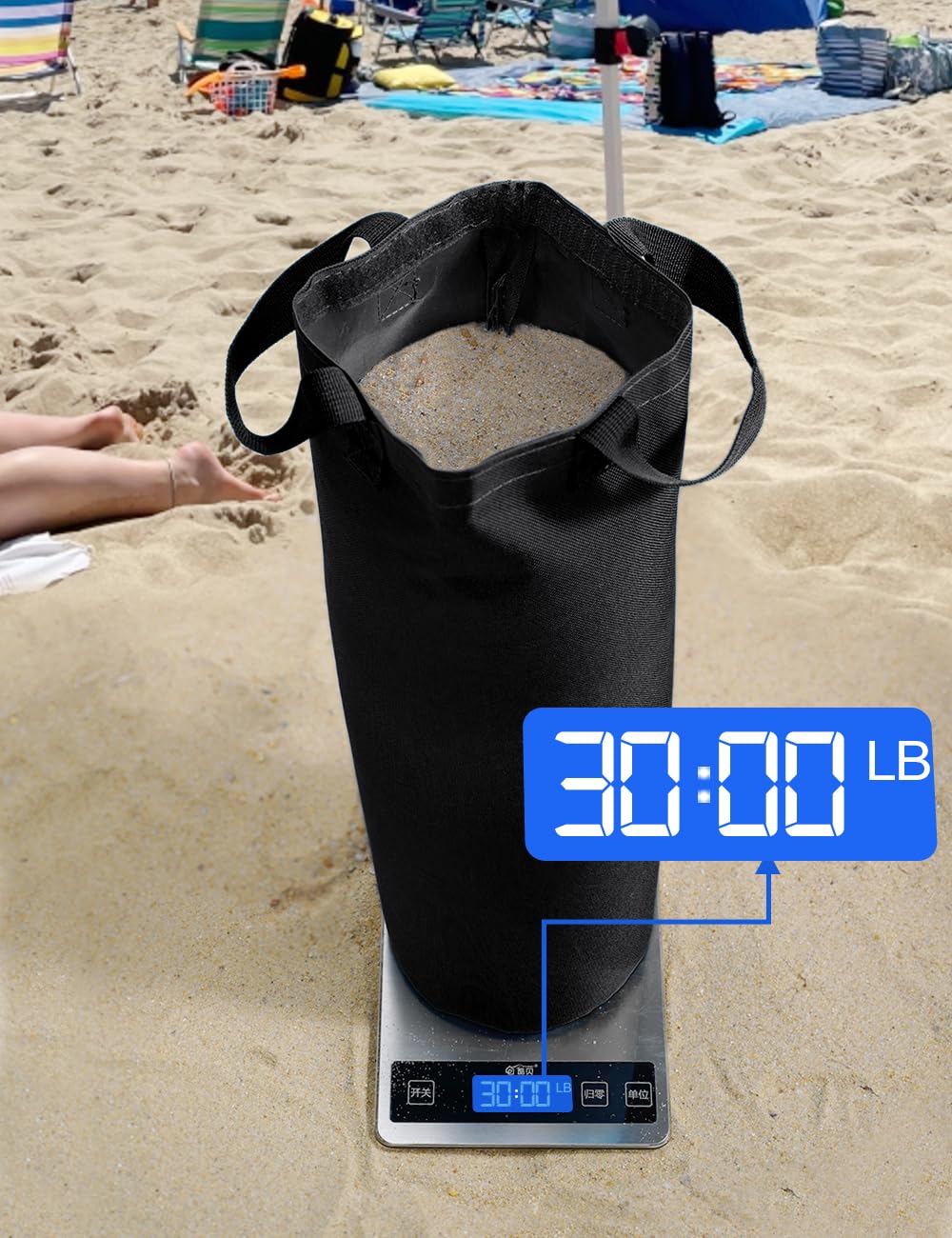 Giftape canopy weight bag features double nylon handles for easy transport