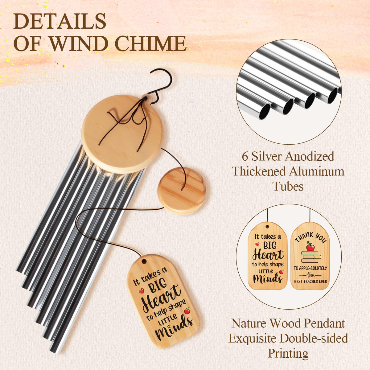 GiftChant window-hung wind chime adds soothing ambience near windows