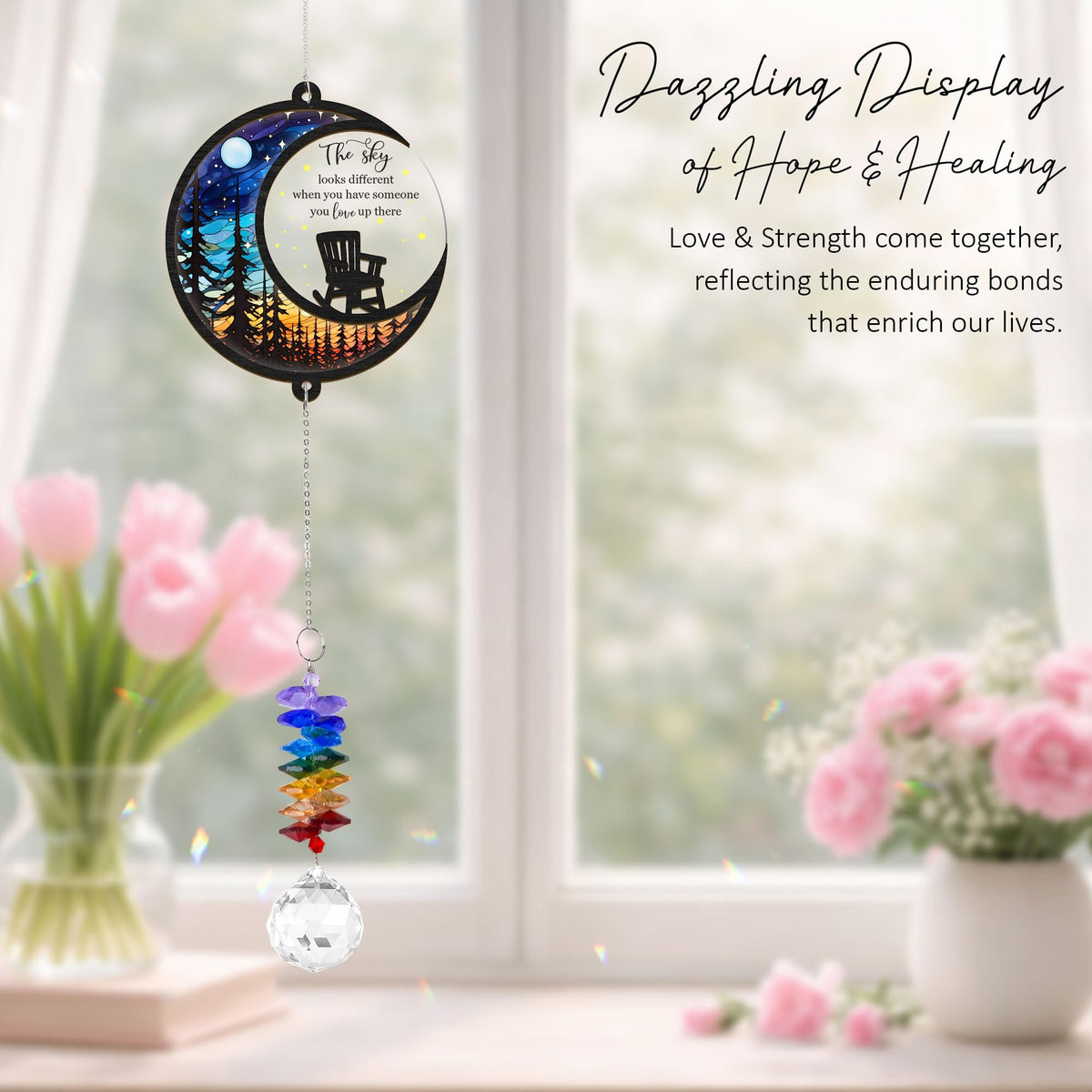 Giftelix Condolence Gift Moon emphasizes care with serene illumination
