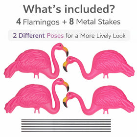 GiftExpress flamingos stand out for outdoor parties and seasonal yard decor