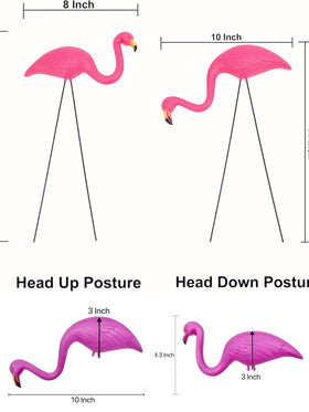 GiftExpress flamingos with stainless steel legs for durable lawn display