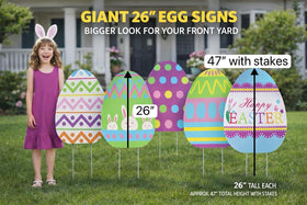 GiftExpress 26-inch yard sign suitable for indoor or outdoor displays and reuse