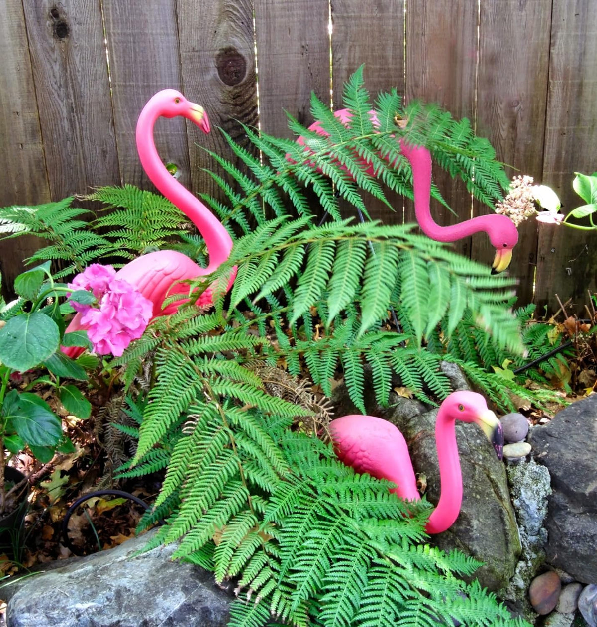 GiftExpress flamingos ideal for outdoor party lawn decor