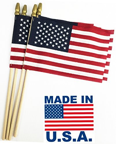 GiftExpress cotton USA flag 4x6 for classroom and event displays.