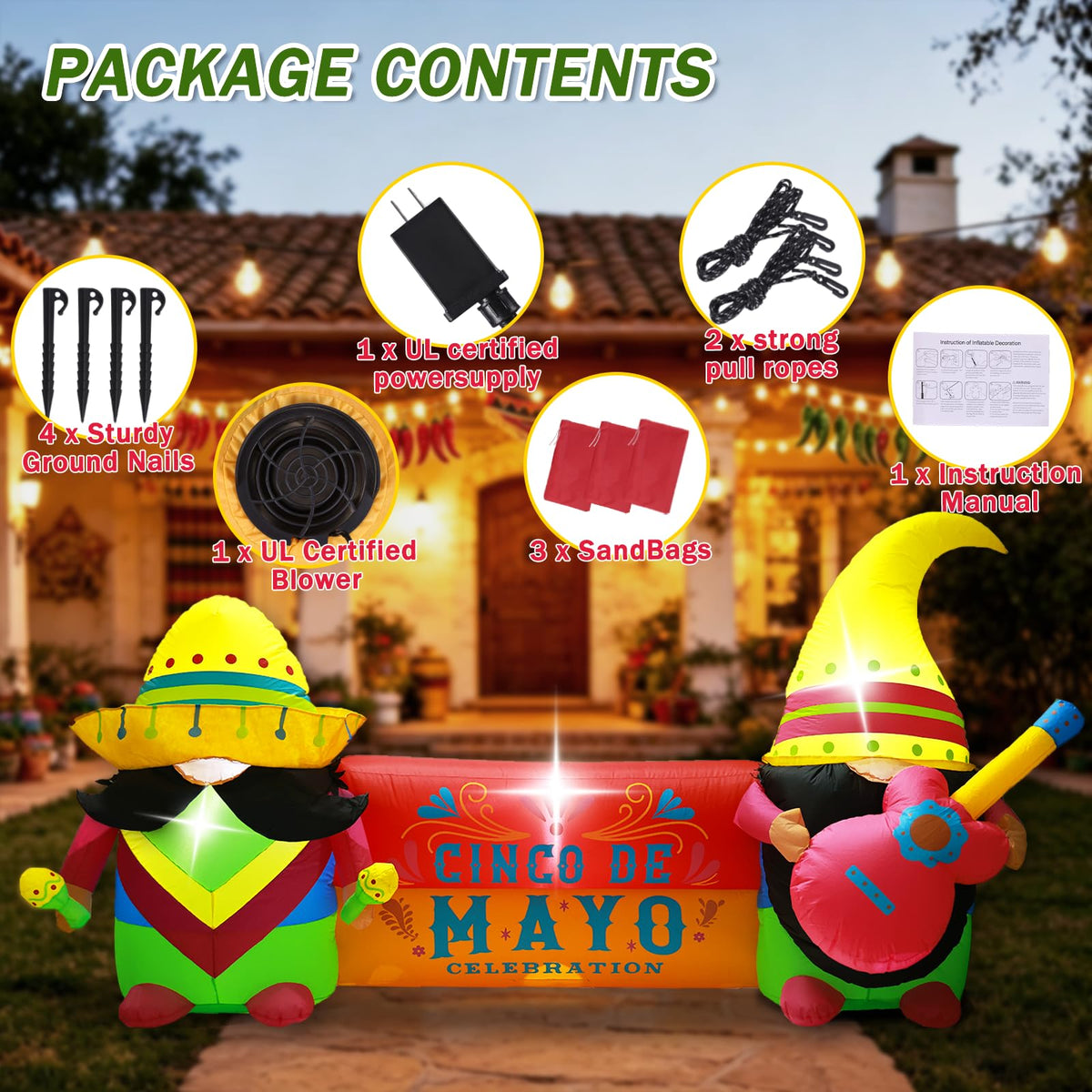 GIFTFIND ideal for front yard display during Cinco de Mayo