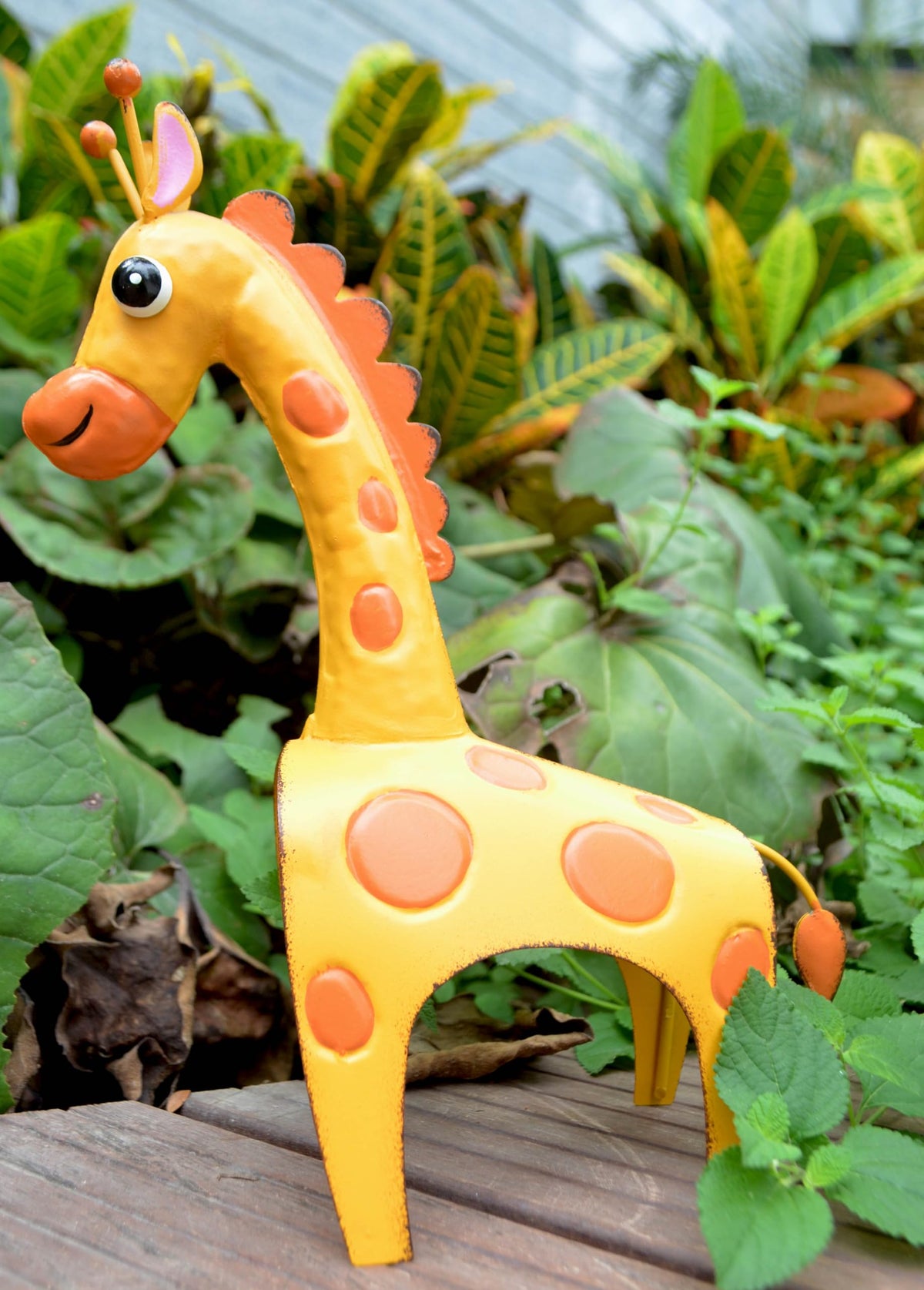 GIFTME 5 metal giraffe garden decor outdoor displays a cheerful yard focal point