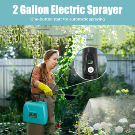 Giftsfaloy 2-gallon water tank ideal for reduced refills in large gardens.