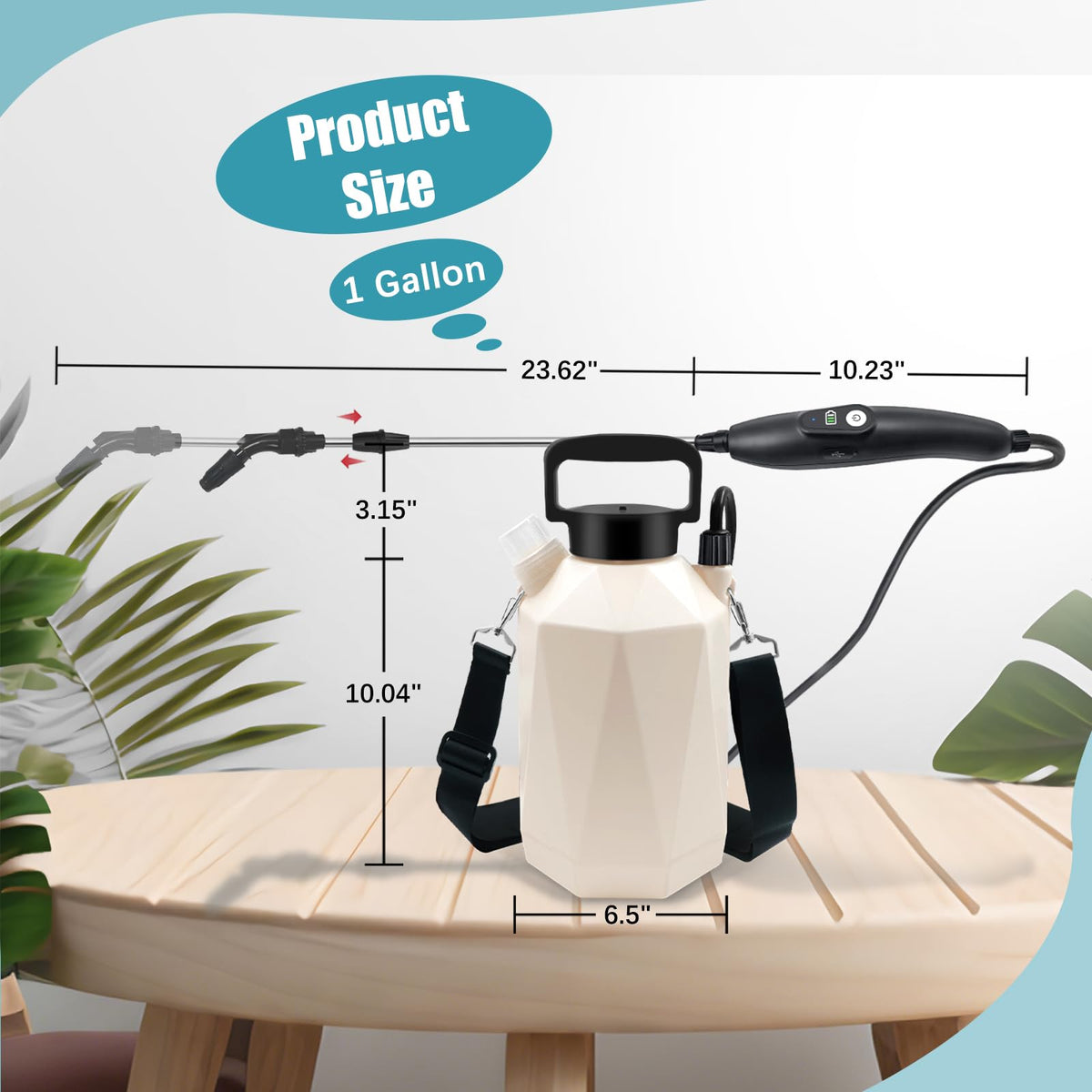 Giftsfaloy sprayer battery indicator light shows power status and charging needs