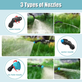 Giftsfaloy sprayer three-nozzle design enables five spray patterns for delicate plants or lawns