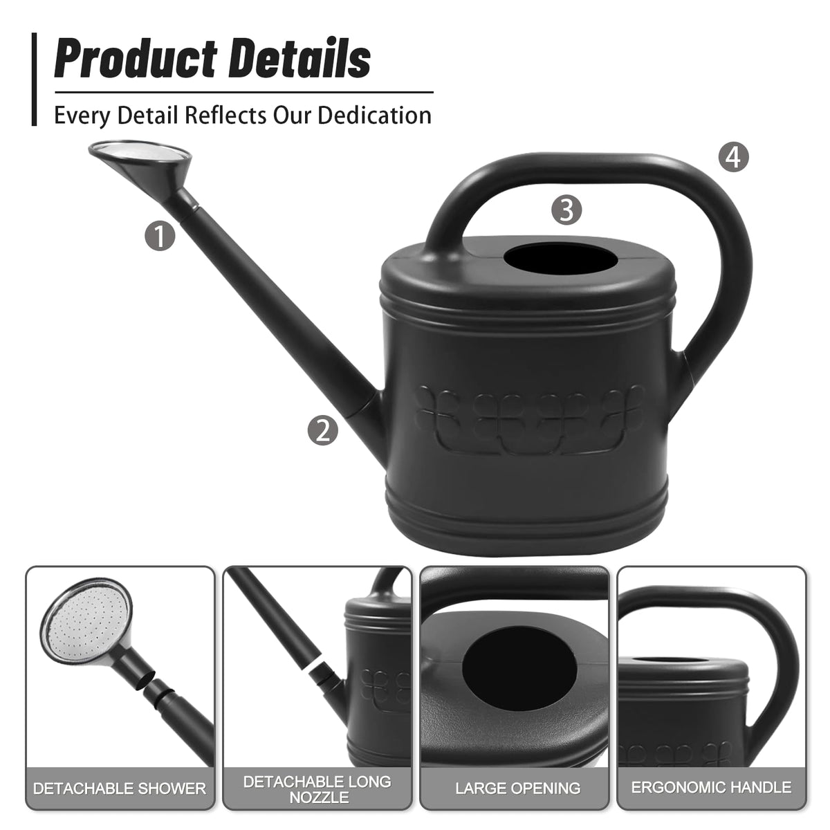Giftsfaloy suited for greenhouse and yard plants with adjustable spray modes.