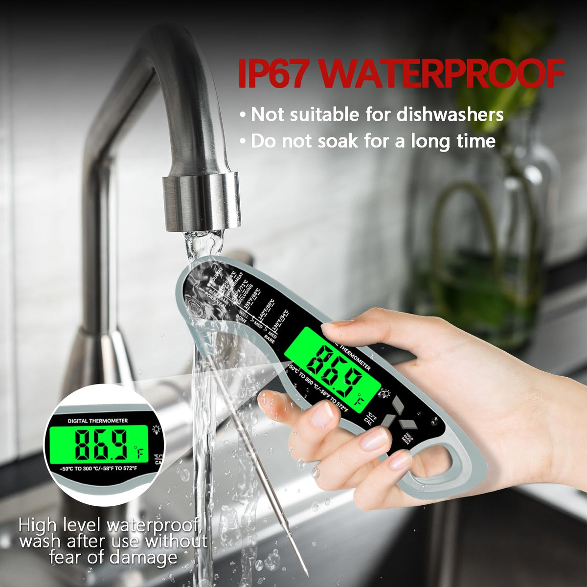 Giftsfaloy ergonomic handle supports comfortable use while cooking