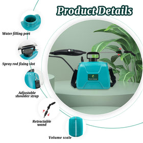 Giftsfaloy sprayer hose with filter head keeps impurities out during use.