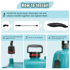 Giftsfaloy sprayer with adjustable shoulder strap for comfortable all-day use.