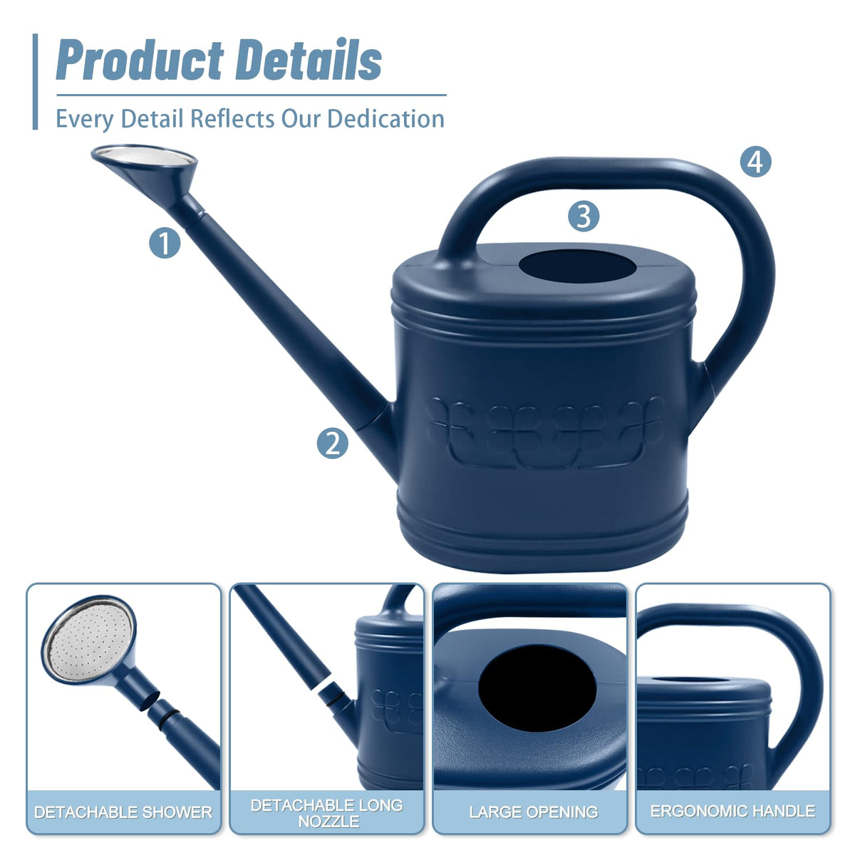 Giftsfaloy outdoor watering can suits gardens, greenhouses, and patios for versatile irrigation.
