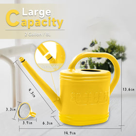 Giftsfaloy watering can features a removable long spout for precise reach.