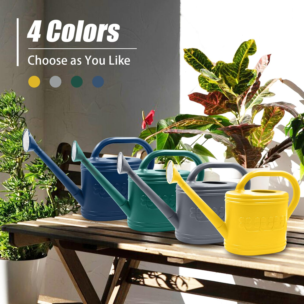 Giftsfaloy adjustable spray for delicate to robust watering.