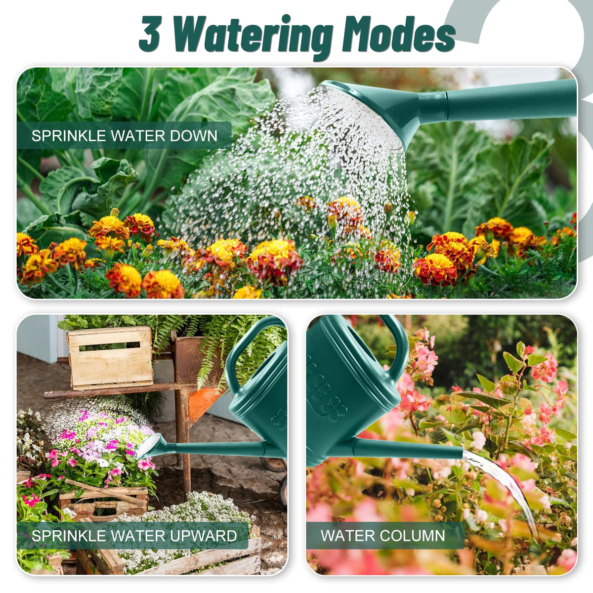 Giftsfaloy long spout watering can reaches tight spots accurately