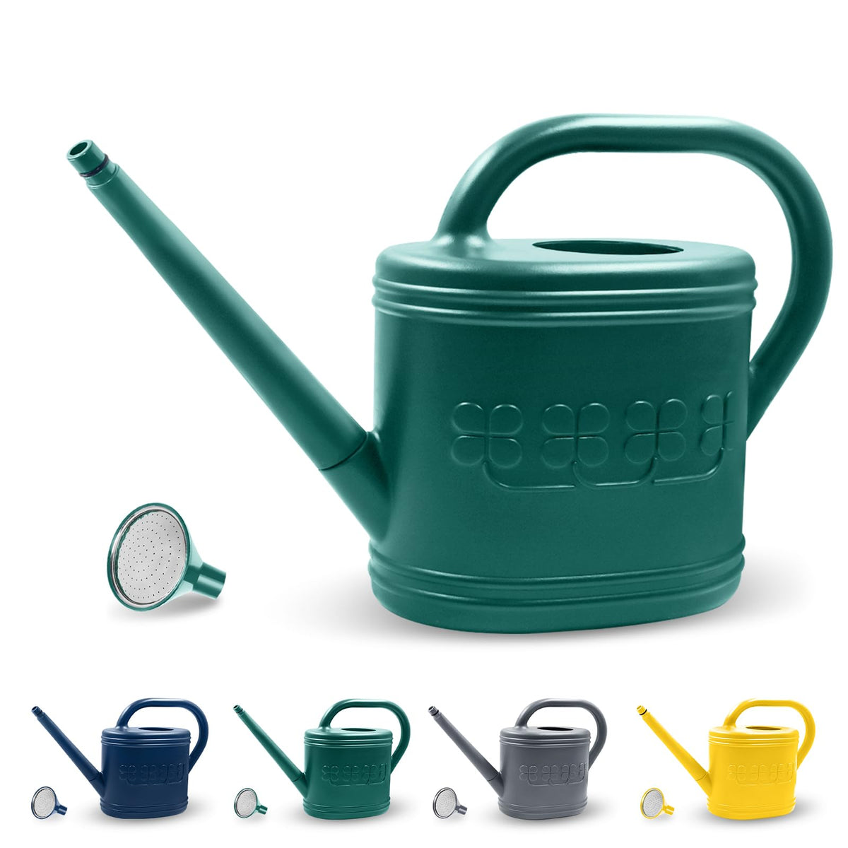 Giftsfaloy watering can with stainless shower head delivers gentle, even irrigation for delicate plants.