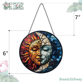 Giftway stained-glass window-hanging shines soft light for cozy spaces
