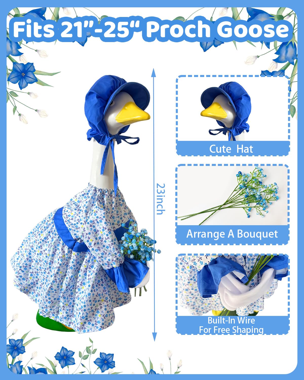 GigaCircle Artificial Flowers Bouquet creates a welcoming centerpiece for yard displays.