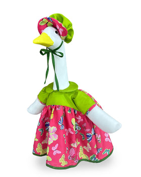 GigaCircle butterfly-dress on a 23-inch goose for a vibrant spring display.