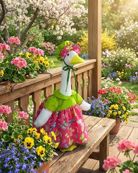GigaCircle butterfly-pattern-detail enhances curb appeal for Spring porch decor.