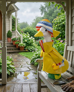 Gigacircle sunny porch goose scene enhances curb appeal.