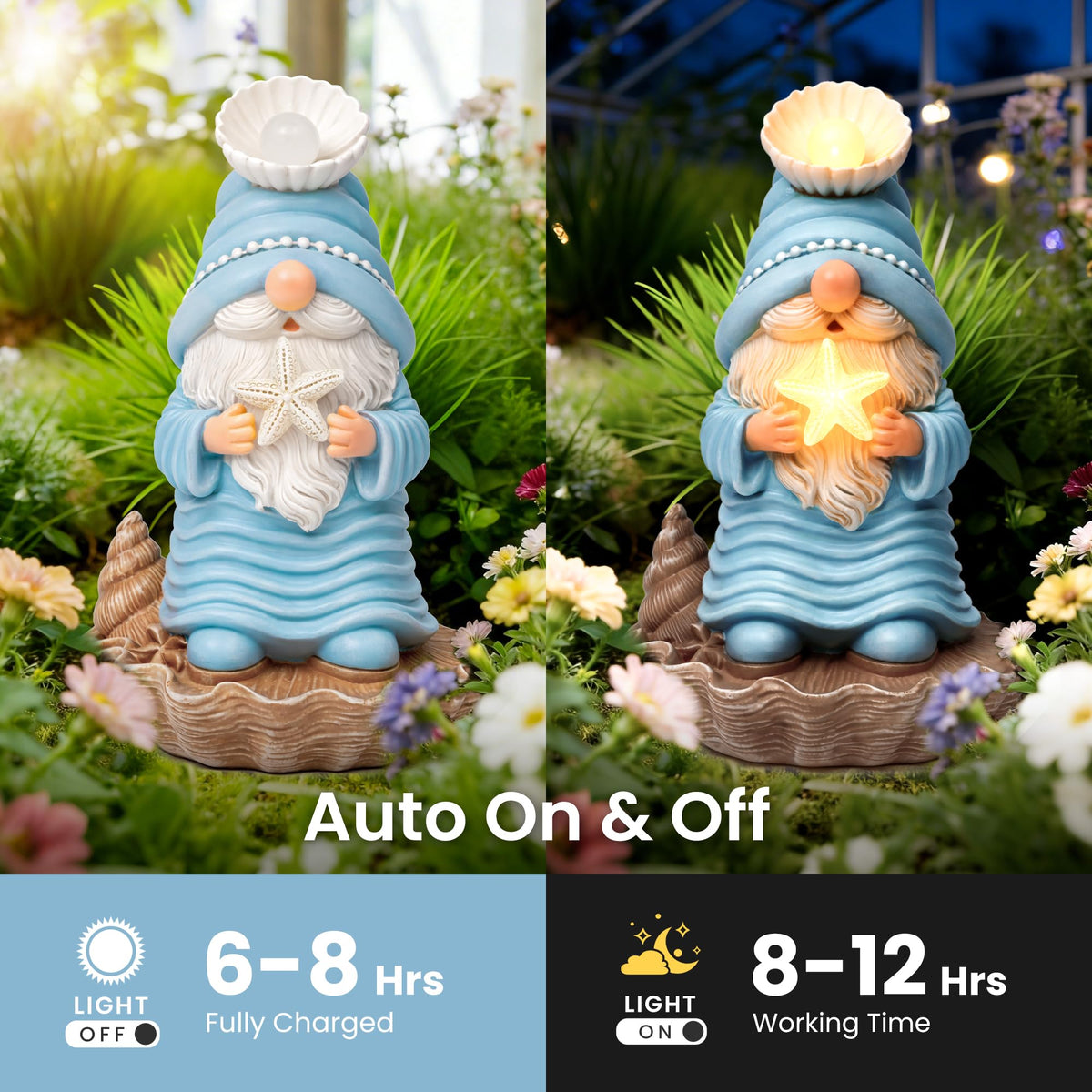 GIGALUMI outdoor figurine IP44 waterproof for year-round garden or yard decor