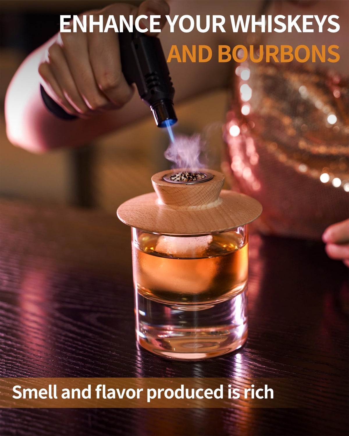 GIHOP smoked cocktail setup idea for cafe or home bar.
